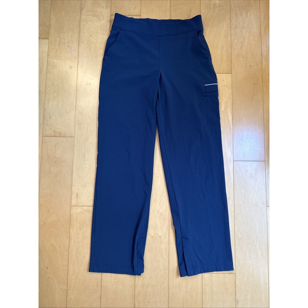 MENS HIKING PANTS Columbia Navy Blue Size M Comfort Stretch Nylon Utility Pants